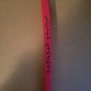 Scotty Cameron Black Dancing Letters Red Putter Grip